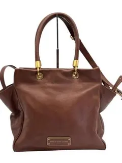 極美品 マークバイマークジェイコブス 2way ショルダーバッグ ロゴ シボ革