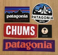 ☆新品☆パタゴニア　チャムス　モンベル　アウトドアステッカー５枚