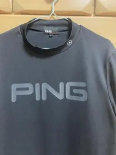 【PING】ピン ゴルフ 長袖シャツ モックネック ブラック Lのサムネイル