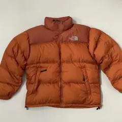 希少レア　センターロゴ　XL ノースフェイス ヌプシジャケット オレンジ