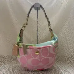 vintage coach patchwork bag 11708 pink - メルカリ