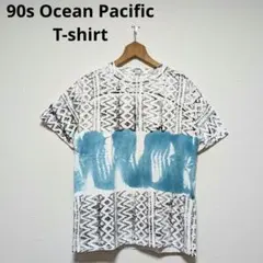 90s Ocean Pacific T-shirt all-over printのサムネイル