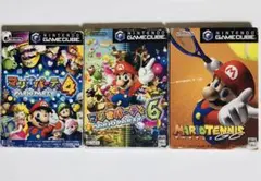 マリオパーティ4&6(※マイク欠品ソフトのみ) マリオテニスGC ゲームキューブ