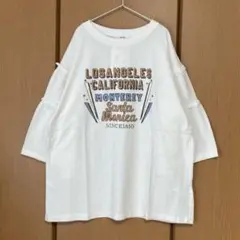 【新品】＊SM2＊ピグメント加工ギャザーティアードスリーブTシャツ