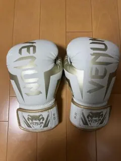 Venum ボクシンググローブ 12oz ホワイト/ゴールド