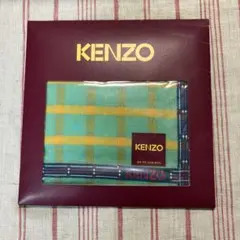 KENZO ハンカチ グリーン イエロー チェックのサムネイル