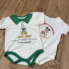 ミッキーマウスロンパース　しまむら　リトシー　70-80