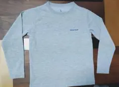 mont-bell グレー 長袖カットソー　WIC.ロングスリーブT Kid's