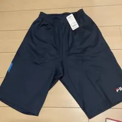 FILA ハーフパンツ ネイビー×マリンブルー L