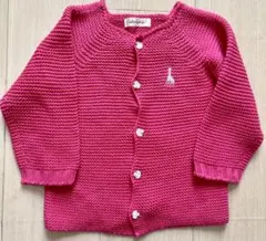 ナルミヤ　日本製　カーディガン　ピンク　80㎝・90㎝