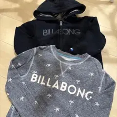 BILLABONG フード付きパーカー 110サイズ 黒 セット キッズ 男の子