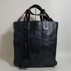 2605-218｜美品｜バリー トレスポ 2WAYトートバッグ レザー ブラックのサムネイル