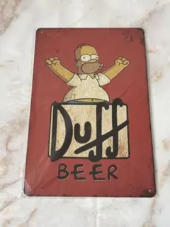 ブリキ看板 ザ・シンプソンズ Duff Beer インテリア雑貨 メタルサイン