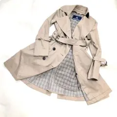 BURBERRY BLUE LABEL ノバチェック ライナー付き ベージュS