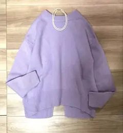 1回着美品　グリーンレーベルリラクシング　22AW　セレニティ ウール ニット