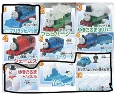 カプセルプラレール　トーマス　雪の中でおおはしゃぎ編　4点セット