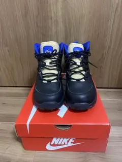 キッズNike 22センチ　ハイカットシューズ ブラック/ブルー