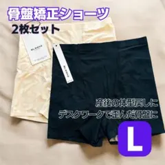 骨盤矯正ショーツ 2枚セット ショーツ 産後ケア 美尻 シームレス 補正下着 L