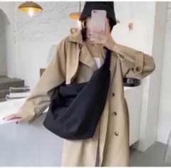 ショルダーバッグ マチ付き 大容量 マザーズバッグ  無地 大きめ シンプル