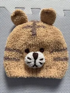 ベビーニット帽　トラ