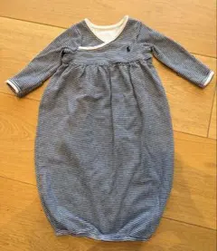 ラルフローレン ベビー スリーパー 0-3M ボーダー 新生児 ロンパース