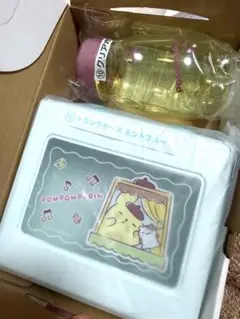 ポムポムプリン当たりくじ トランクケース＆クリアボトルセット