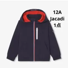 新品　Jacadi ウィンドブレーカー　ネイビー×レッド　12A