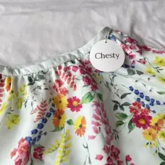 【 新品未使用 】Chesty チェスティー 花柄 フレアスカート