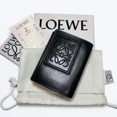 ロエベ 三つ折り財布 トライフォールドウォレット レザー アナグラム 付属完備のサムネイル