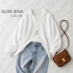スローブイエナ☆リネン混スキッパーブラウス 新品 SLOBE IENA リネン混スキッパーブラウス｜Yahoo!フリマ（旧PayPay