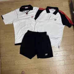 YONEX バドミントンウェアセット ポロシャツ2枚 ショートパンツ1枚