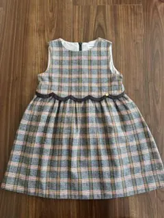 BeBe チェック柄ワンピース 120