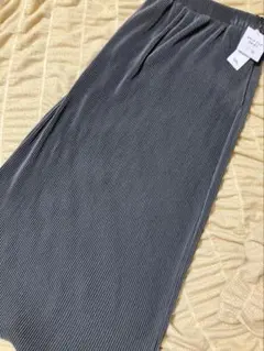 今季新品★グローバルワークセルフカットプリーツナロースカートチャコールレギュラー