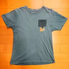 グラニフ　Tシャツ　半袖　ナマケモノ刺繍　ポケット　メンズ　M