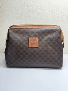 CELINE セリーヌ コスメポーチ セカンドバック マカダム柄 PVC