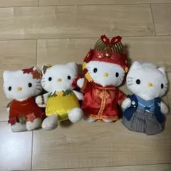 ハローキティ ぬいぐるみ 4体セット　マック　ハッピーセット　マクドナルド　平成