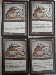 ★メタリック・スリヴァー 英語4枚