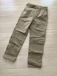 UNIQLO 140サイズ ベージュ ストレートパンツ
