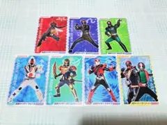 丸美屋 仮面ライダー45周年ふりかけ 歴代ライダーオリジナルカード 計7点セット