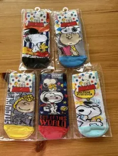 スヌーピー 靴下 5足セット　19〜24センチ