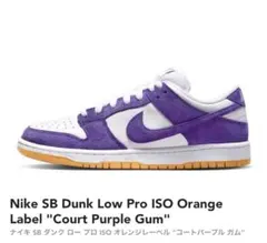 Nike SB Dunk Low Pro Court Purple 26.5