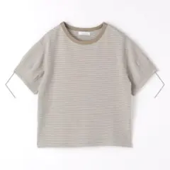 ワッフルボーダー タックスリーブ　ユナイテッドアローズ