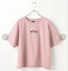 ハニーズ ディズニー【L】半袖Tシャツ カットソー ミッキーミニー刺繍