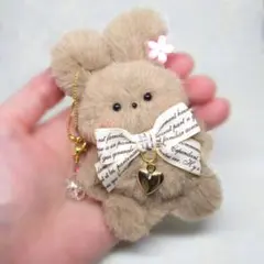 ★no.308★モールドール　うさぎ　キーホルダー　韓国　Moco.Craft