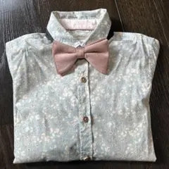 NEXT 花柄シャツ ボウタイ付き
