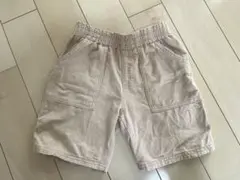 【即購入OK】【120cm】男の子ズボン ベージュ ハーフパンツ ショートパンツ