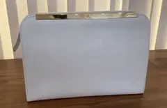 美品　コシノジュンコ　クラッチ　ハンドバッグ　白　レザー調