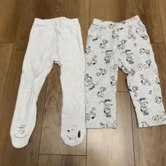 スヌーピー レギンス 2点セット　80cm