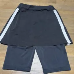 120 GU アクティブスカート付きパンツ　スカッツ　ブラック