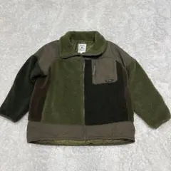 niko and ニコアンド ☆ 切り替え フリースジャケット ブルゾン カーキ